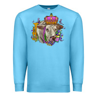 Ocean Blue charolais mardi gras Premium Sweatshirt - OliviaCreatesArt