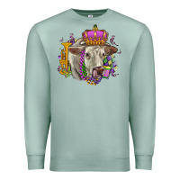 Seafoam charolais mardi gras Premium Sweatshirt - OliviaCreatesArt