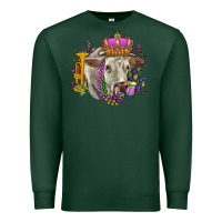 Sports Green charolais mardi gras Premium Sweatshirt - OliviaCreatesArt