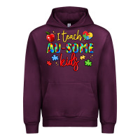 Mauve Wine i teach au some kids Urban Hoodie - LillyAllenDesigns