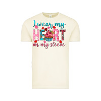 Vintage Arctic i wear my heart on my sleeve Vintage Tee - NancyCooperArtShop