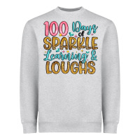 Heather Grey 100 days of sparkle learning and loughs Heavyweight Sweatshirt - Artiststas