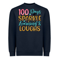 Navy 100 days of sparkle learning and loughs Heavyweight Sweatshirt - Artiststas