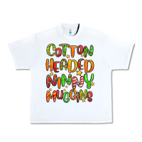 White cotton headed ninny muggins Urban Heavy Tee - MaliasSmallBusiness