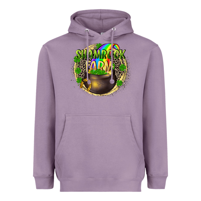 Shamrock Farm Heavyweight Hoodie by CowGirlArtShop | Teevron