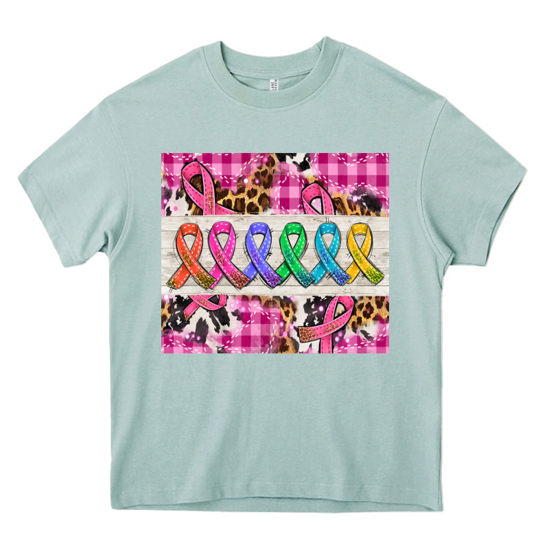Western Colorfull Cancer Ribbon Heavy Core Tee by AdoDesignShop | Teevron
