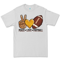 Peace Love Football Premium Tee | Teevron