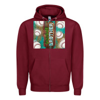 Baseball Brother Zipper Hoodie | Teevron