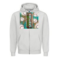 Dove Grey baseball brother Zipper Hoodie - TumblerDesignByShophia