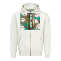 Oatmeal Heather baseball brother Zipper Hoodie - TumblerDesignByShophia