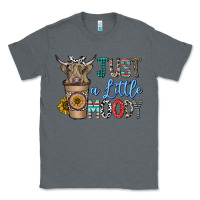 Charcoal Heather just a latte moody Classic Tee - CowhideDigitalArt