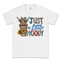White just a latte moody Classic Tee - CowhideDigitalArt