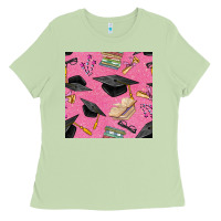 Matcha pink glitter graduation seamless pattern Ladies Tee - BundleAndBundleShop