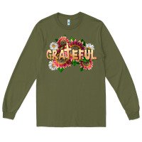 Army Green Grateful Religious Long Sleeve Tee - LillyAllenDesigns
