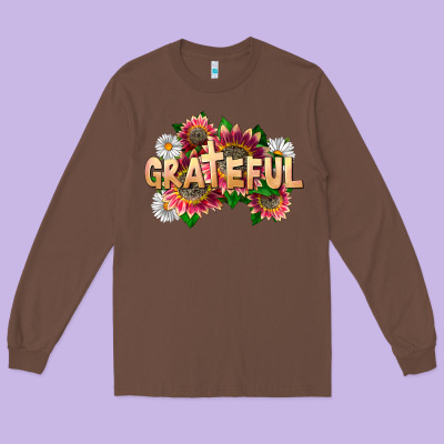 Grateful Religious Long Sleeve Tee Designed By Lillyallendesigns