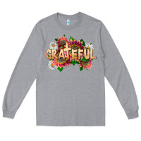 Heather Grey Grateful Religious Long Sleeve Tee - LillyAllenDesigns