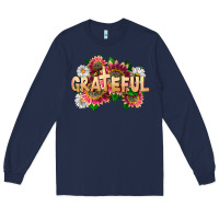 Navy Grateful Religious Long Sleeve Tee - LillyAllenDesigns