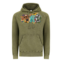 Vintage Olive one baby cow Vintage Hoodie - NancyCooperArtShop