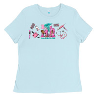 Baby Blue medical assistant elements Ladies Tee - AdoDesignShop