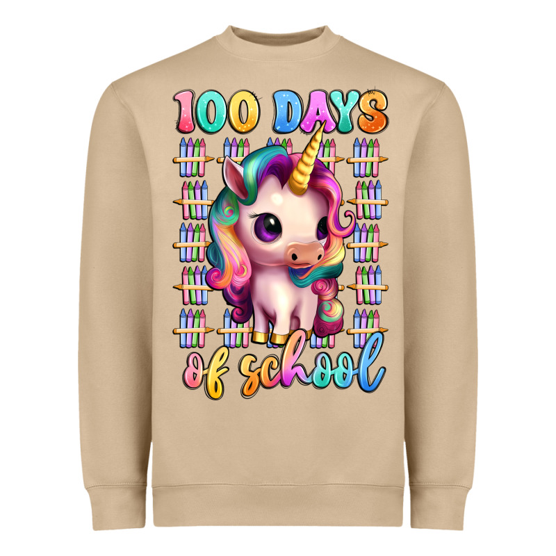 100 Days Of School Unicorn Heavyweight Sweatshirt by Artiststas | Teevron