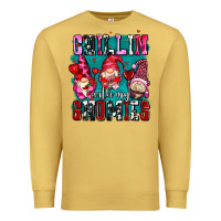 Antique Gold chillin with my gnomies olivia Premium Sweatshirt - OliviaCreatesArt
