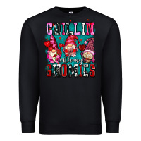 Black chillin with my gnomies olivia Premium Sweatshirt - OliviaCreatesArt