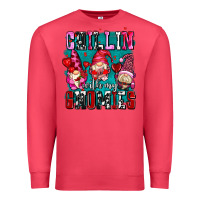 Cardinal chillin with my gnomies olivia Premium Sweatshirt - OliviaCreatesArt