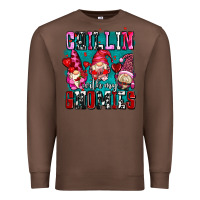Chestnut chillin with my gnomies olivia Premium Sweatshirt - OliviaCreatesArt