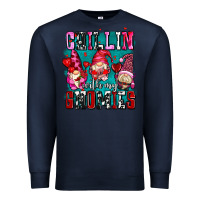 Navy chillin with my gnomies olivia Premium Sweatshirt - OliviaCreatesArt