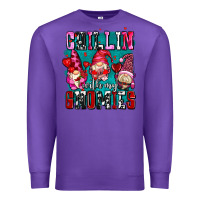 Purple chillin with my gnomies olivia Premium Sweatshirt - OliviaCreatesArt
