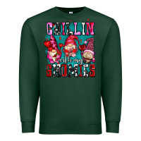 Sports Green chillin with my gnomies olivia Premium Sweatshirt - OliviaCreatesArt