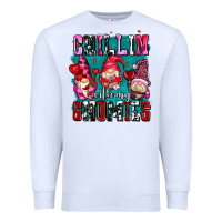 White chillin with my gnomies olivia Premium Sweatshirt - OliviaCreatesArt