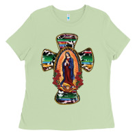 Our Lady Of Guadalupe Cross Ladies Tee | Teevron
