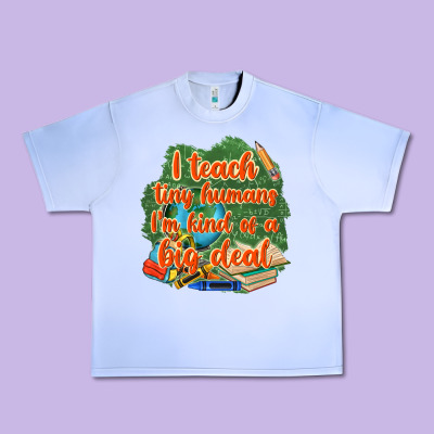 I Teach Tiny Humans Im Kind Of A Big Deal Urban Heavy Tee Designed By Nancycooperartshop