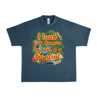 Midnight Navy i teach tiny humans im kind of a big deal Urban Heavy Tee - NancyCooperArtShop