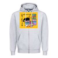 Heather Grey life is better with cats and books Zipper Hoodie - TumblerDesignByShophia