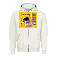 Oatmeal Heather life is better with cats and books Zipper Hoodie - TumblerDesignByShophia