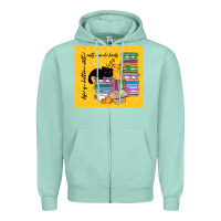 Seafoam life is better with cats and books Zipper Hoodie - TumblerDesignByShophia