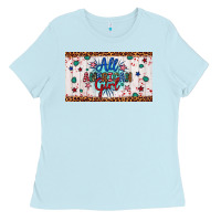 Baby Blue all american girl Ladies Tee - Artiststas