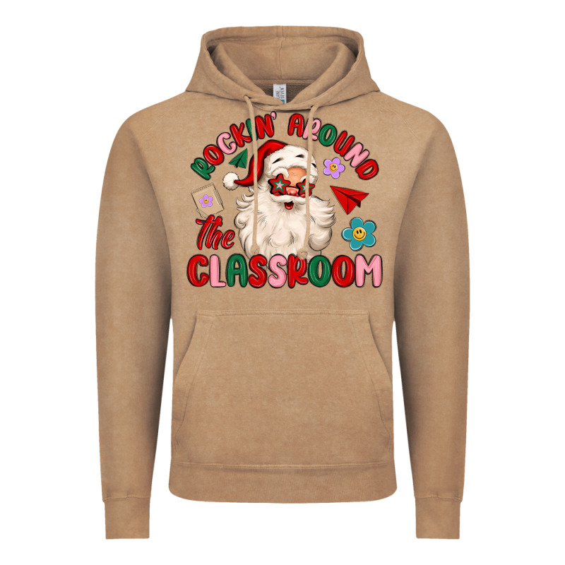 Rockin Around The Classroom Vintage Hoodie by MaliasSmallBusiness | Teevron