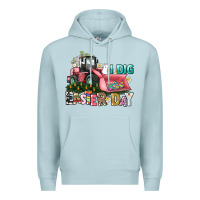 Blue Mist I dig Easter Day Premium Hoodie - HowdyJamesFarm