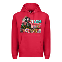 Cardinal I dig Easter Day Premium Hoodie - HowdyJamesFarm