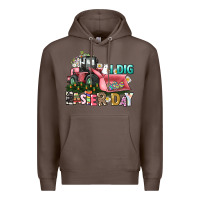 Coffee I dig Easter Day Premium Hoodie - HowdyJamesFarm