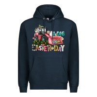 Navy I dig Easter Day Premium Hoodie - HowdyJamesFarm