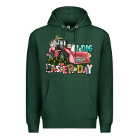 Sports Green I dig Easter Day Premium Hoodie - HowdyJamesFarm