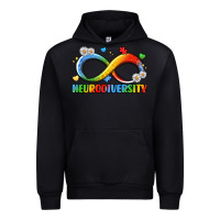 Black neurodiversity Urban Hoodie - LillyAllenDesigns