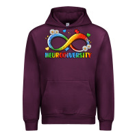 Mauve Wine neurodiversity Urban Hoodie - LillyAllenDesigns