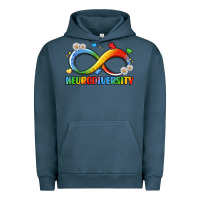 Pigment Midnight Navy neurodiversity Urban Hoodie - LillyAllenDesigns