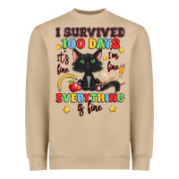 Mushroom i survived 100 days it's fine i'm fine Heavyweight Sweatshirt - Artiststas