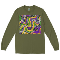Army Green mardi gras cowhide Long Sleeve Tee - RanaPortraitStore
